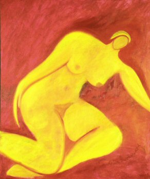 Woman - red/yellow